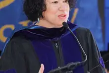 Sonia Sotomayor, when she received an honorary degree from Pace in 2003
